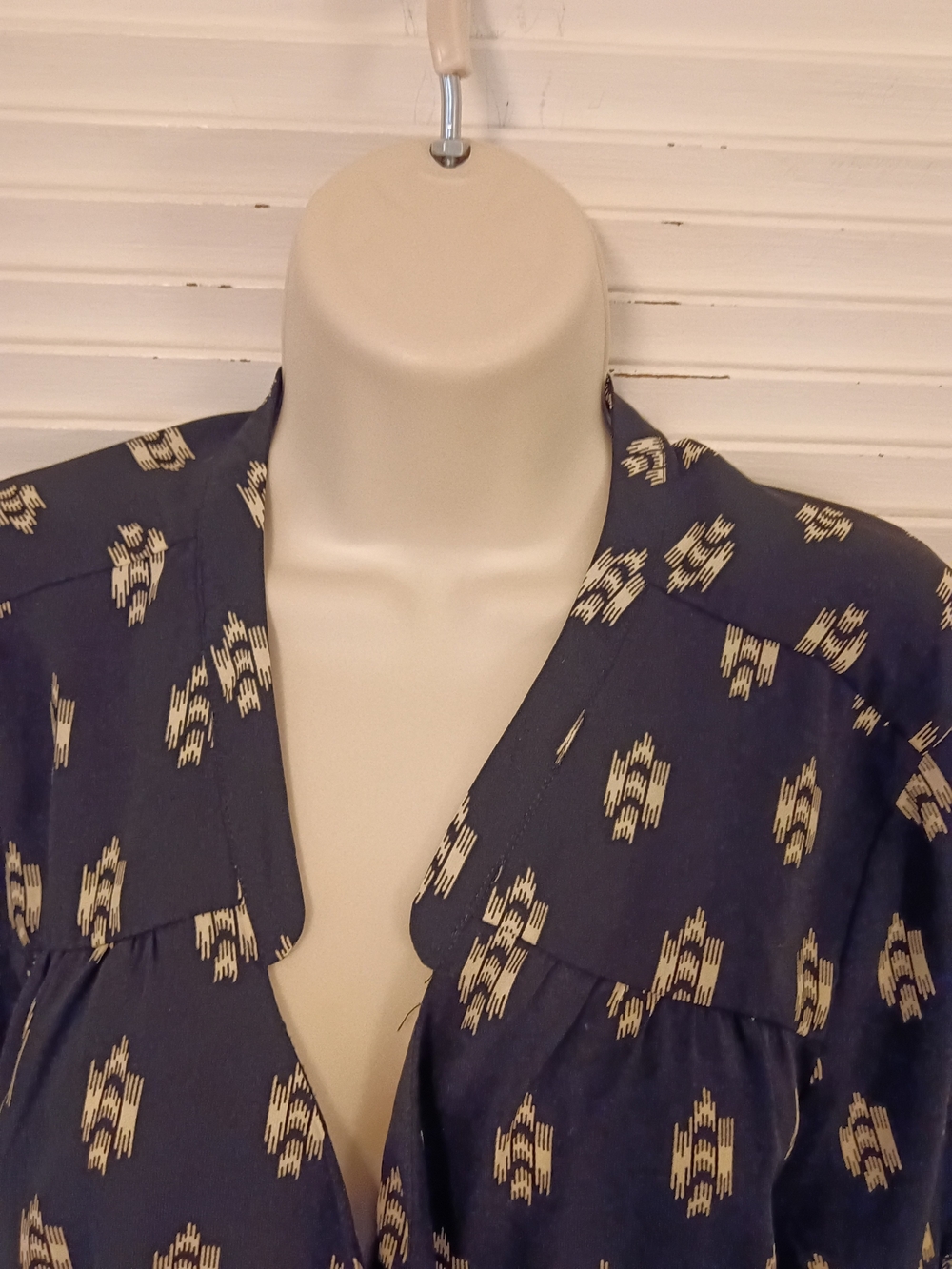 41 Hawthorn Black Midi Shirt Dress with Cream Print - Picture 6 of 8